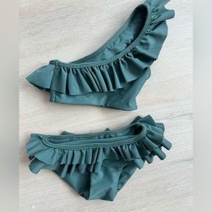 MIKOH mini XS two piece ruffle swim suit